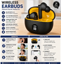 TWS Wireless Earbuds with LED Battery Display –HD Stereo Sound, Touch Control, Long Playtime