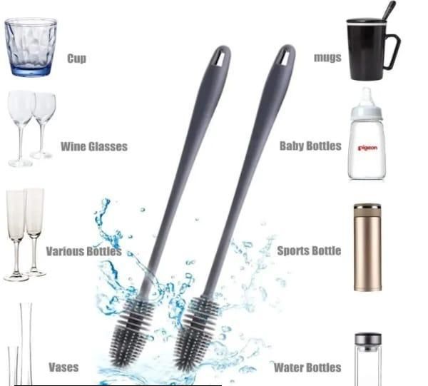 360° Silicone Cleaning Brush – Perfect for Bottles, Cups & Kitchen Tools
