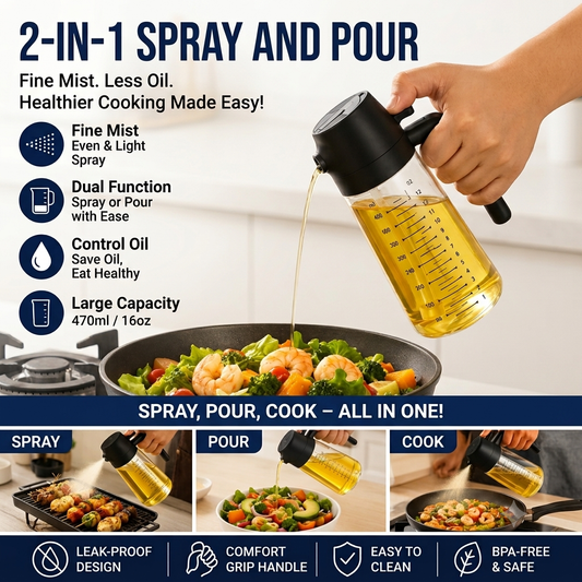 2-in-1 Oil Spray Bottle
