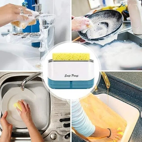 2-in-1 Perimum Soap Dispenser & Sponge Holder