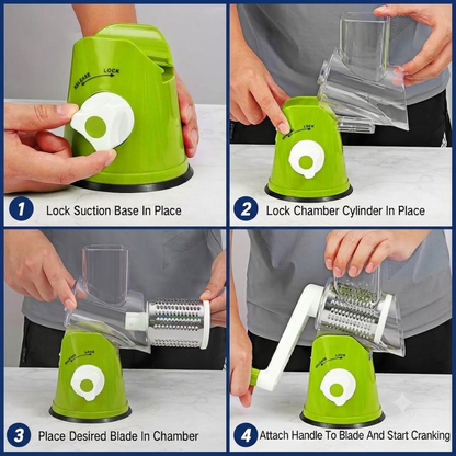 3-in-1 Vegetable Slicer, Shredder & Grater