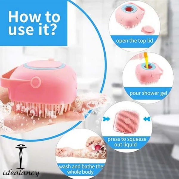 2 in 1 Bath & Body Cleaning Bundle–Silicone Scrubber Set
