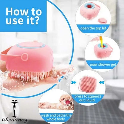 2 in 1 Bath & Body Cleaning Bundle–Silicone Scrubber Set