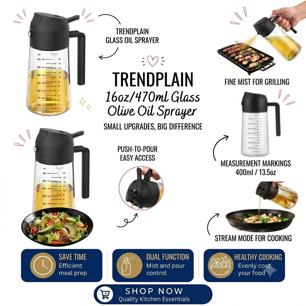2-in-1 Oil Spray Bottle