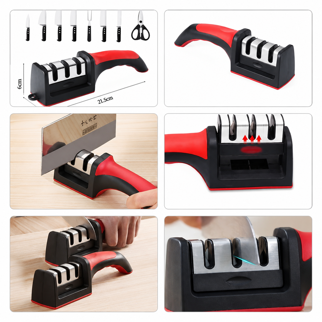 3-Stage Multi-Function Knife Sharpener