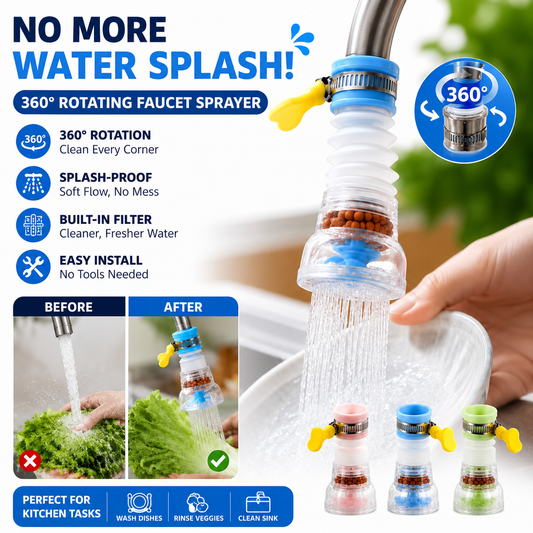 360° Flexible Faucet Filter