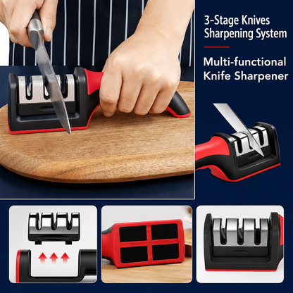 3-Stage Multi-Function Knife Sharpener