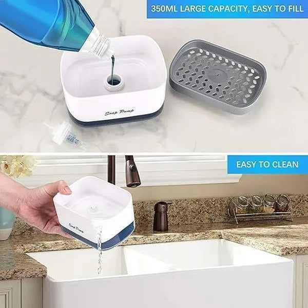 2-in-1 Perimum Soap Dispenser & Sponge Holder