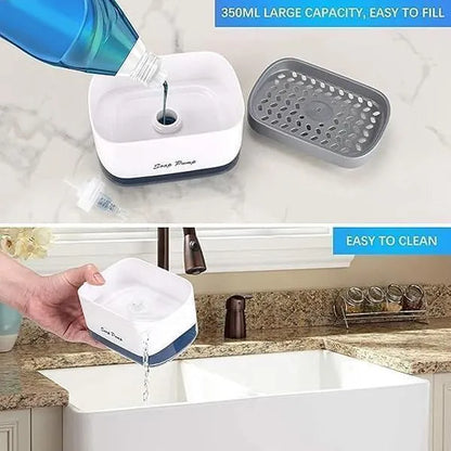 2-in-1 Perimum Soap Dispenser & Sponge Holder