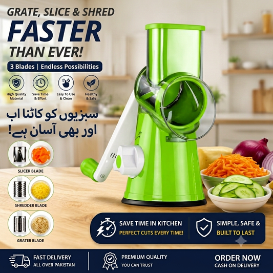 3-in-1 Vegetable Slicer, Shredder & Grater