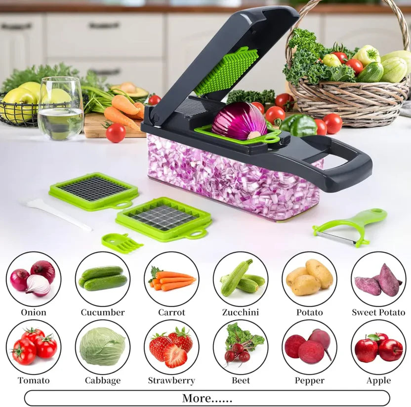 QuickSlice Pro 16-in-1 Vegetable Chopper – Chop, Slice & Dice in Seconds