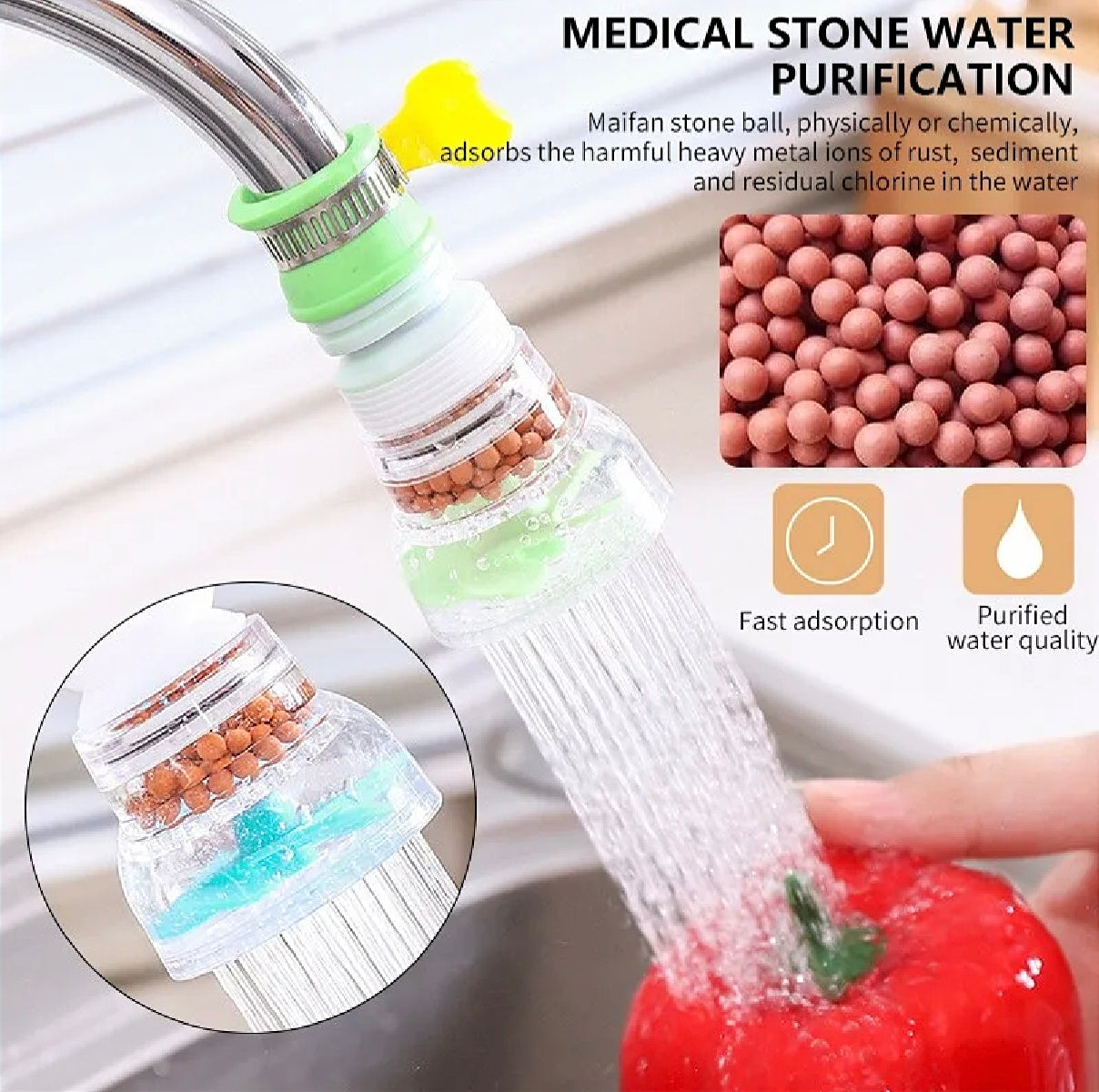 360° Flexible Faucet Filter
