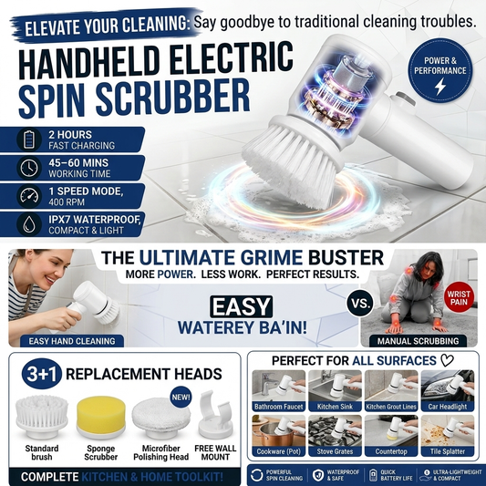 Handheld Electric Spin Scrubber