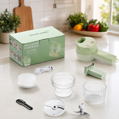 4-in-1 KitchenPro  Rechargeable Electric Chopper