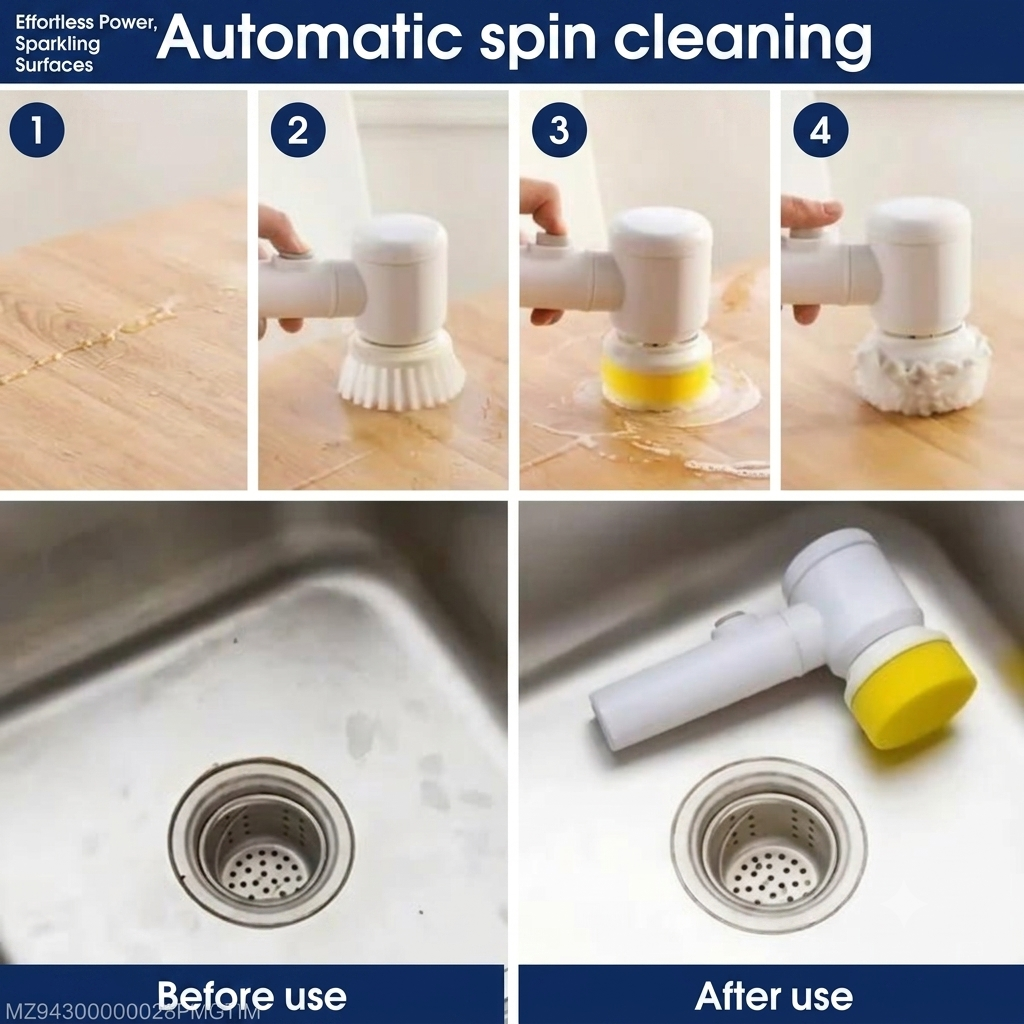 Handheld Electric Spin Scrubber
